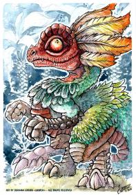 Johanna girard luoren great maccau watercolor by luoren johanna girard 2